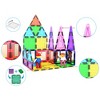 PICASSO-TILES 63PCS Magnetic Tile Building Block Set with 2 Character Figures, STEM 3D Construction Educational Toy for Kids - 4 of 4