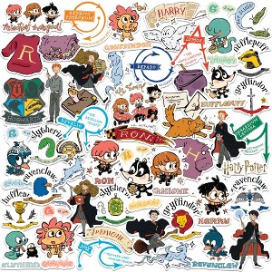 Harry Potter Academia Play Date 50ct Vinyl Large Deluxe Stickers Variety Pack - 1 of 4