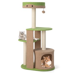 Costway 5-Tier Cat Tree Tower 44'' Cat Climbing Stand Perch with Sisal Scratching Posts - 1 of 4