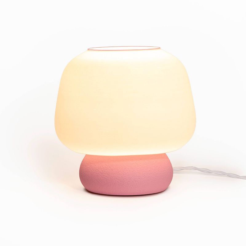 10" Mushroom Modern Classic Plant-Based PLA 3D Printed Dimmable LED Table Lamp - JONATHAN Y, 3 of 8