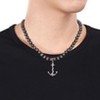 EVERLY JEWELRY |Sterling Silver 7-7.5mm Black Cultured Freshwater Pearl Men's Necklace with Large Lobster Clasp - 19 in. + 2 in extender - 3 of 4