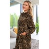 ADR Women's Zip Up Robe Fleece Soft Warm Plush Oversized Zipper Bathrobe - 2 of 4