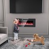 Kismile Ultra-Thin Electric Fireplace, Featuring Low-Noise Operation (Sleep Mode), Supports Built-In Or Wall-Mounted Installation - 4 of 4