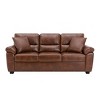 Faux Leather Sofa and Loveseat with Storage Ottoman Bench,Ultimate Comfort Couch for Living Room,Lounge Room-Morden Fort - 4 of 4
