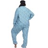 Women's Plus Size Three-Piece Pajama Set - White Mark - 3 of 3
