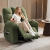 Oversized Rocking Recliner Chair, 360 Degree Swivel Massage Chair with Vibration Massage and Heat - 2 of 4