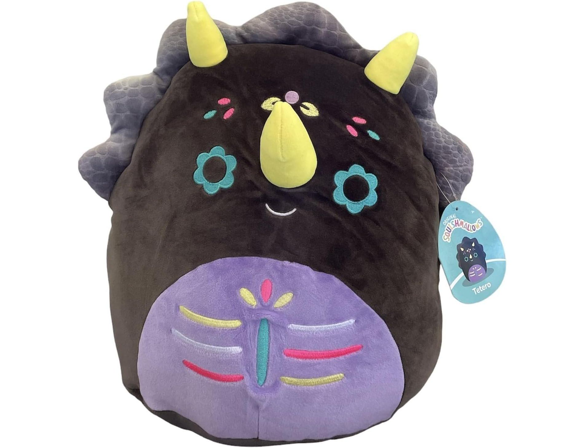 Squishmallows 12" Halloween - Tetero The Tricerotops- Collectible Soft & Squishy Stuffed Animal Toy