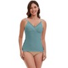 INSPIRE CHIC Women's Crisscross Lace Trim Adjustable Straps Maternity Nursing Tops Camisole Padded for Breastfeeding - 4 of 4