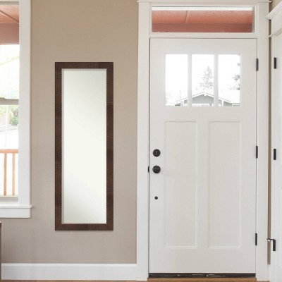 Wildwood Silver and Walnut Full Length Wood Bathroom Mirror