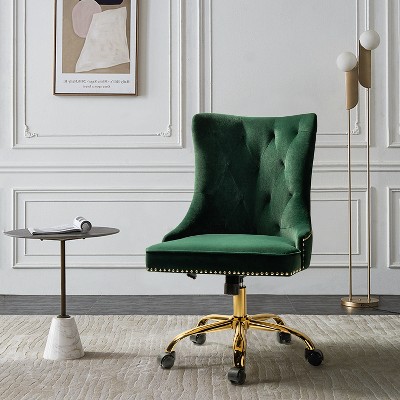 Lisa Computer Task Chair Swivel Height-adjustable Desk Chair with Tufted Back Mordern Office Chair | Karat Home