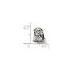 Black Bow Jewelry Sterling Silver Sitting Puppy Bead Charm - 3 of 4