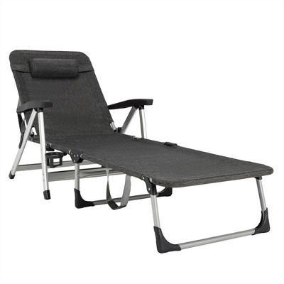 Costway Patio Folding Chaise Lounge Chair Outdoor Portable Reclining ...