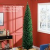 Whisen 8FT Artificial Pencil Christmas Tree with 618 Realistic Branch Tips and Plastic Stand - Green - 3 of 4