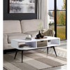 Halima White & Black Finish Coffee Table - 2 of 4