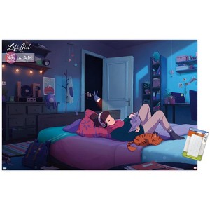 Trends International Lofi Girl - 4 A.M. Unframed Wall Poster Prints - 1 of 4