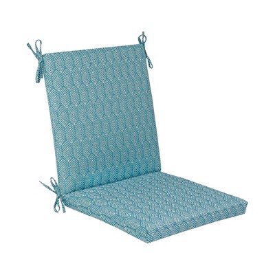 Sugar Chevron Chair Cushion DuraSeason Fabric™ Aqua - Threshold™