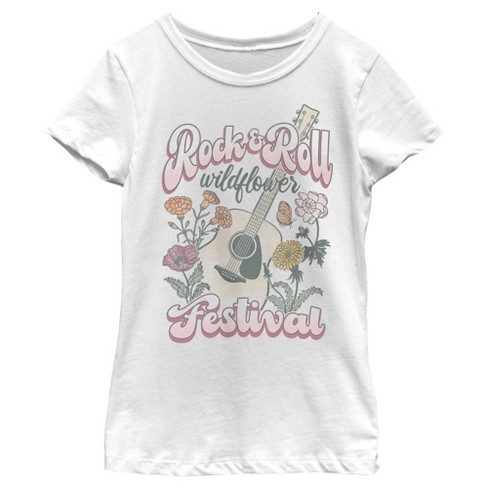 Girl's Lost Gods Rock And Roll Wildflower Fest T-Shirt - image 1 of 4