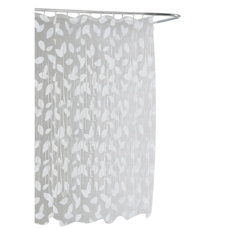 Harvest Leaf Shower Curtain White/Clear - Moda at Home, 4 of 6