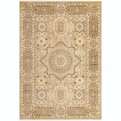 Amina Light Green Classic Persian-Inspired Rug 7' x 10'