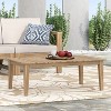 Vynxaria Patio Coffee Tables - 39.5" Light Brown Rustic Outdoor Coffee Table - 4 of 4