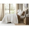 Harbor House 3Pcs Solid Color Lightweight Quilt Set, Garment Wash Box Stiching Cooling Quilt with Matching Pillow Shams - 3 of 4