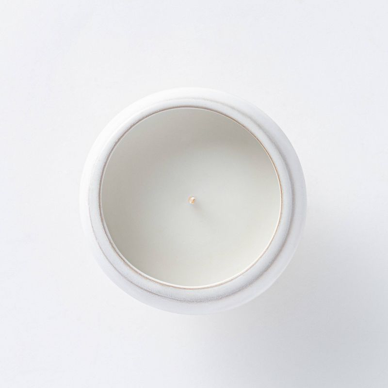 11oz Textured Ceramic Jar Candle Sandalwood &#38; Tobacco - Threshold&#8482; designed with Studio McGee, 4 of 10