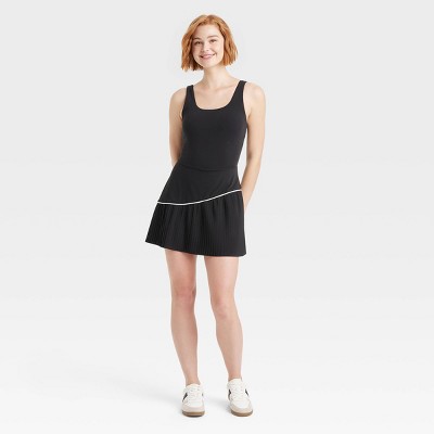 Women's Knit Asymmetrical Pleated Active Dress - JoyLab™