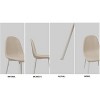 Lyngins Modern Dining Chairs with High Backrest,Kitchen Chairs Set of 4 with Metal Legs,Linen Chairs for Dining Room,Kitchen, - 4 of 4