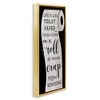 Stupell Industries Like Toilet Paper Funny Bathroom Black Framed Floater Canvas Wall Art - 3 of 4