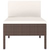 vidaXL Patio Chairs 3 Pcs, Patio Rattan Conversation Chair with Cushions, Patio Wicker Rattan Furniture - 4 of 4
