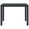 vidaXL Garden Table Anthracite 100 x 100 x 73 cm poly rattan - 4 of 4