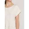 Women's Short Sleeve Tiered Tunic - entro - 4 of 4