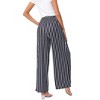 Clearlove Women's Wide Leg Pants Casual Palazzo Summer Flowy Pants Elastic High Waist Lounge Drawstring - 4 of 4
