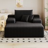 Hrinhom 51.2"W Modern Sofa Bed,Oversized Upholstered Sleeper Sofa Couch,Chaise Lounge Chair - 2 of 4