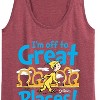 Women's - Dr. Seuss - I'm Off To Great Places Graphic Racerback Tank - 2 of 4