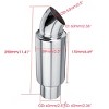 GOTGELIF 2.5" Inlet & Outlet Stainless Steel Car Exhaust Tip Exhaust Muffler with Burnt Tip - 3 of 4