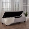 Tramull Button Tufted Diamond-Stitch Storage Ottoman Bench, Soft-Close Lid and Versatile Seating for Living Room - 4 of 4