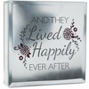 Pavilion Gift Company - Happily Ever After - 6" Lit-Mirrored Plaque - Wall Sign Panels - 4 of 4