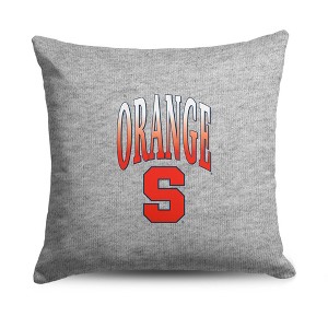 NCAA Syracuse Orange 16" Heather Gray Sweatshirt Pillow - 1 of 4