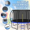 12FT Outdoor Trampoline Big Stable Trampoline With Inner Safety Enclosure Net, Ladder, PVC Spring Cover Padding - 4 of 4