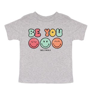 The Juniper Shop SmileyWorld Be You Groovy Toddler Short Sleeve Tee - 1 of 4