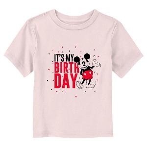 Mickey & Friends Black and Red It's My Birthday T-Shirt - 1 of 3