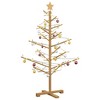 vidaXL Wooden Christmas Tree with Stand Brown 49.2" Solid pine wood - 3 of 4