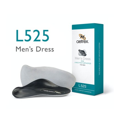 Aetrex Men's Dress Posted Orthotics W/ Metatarsal Support