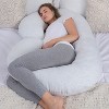 PharMeDoc Pregnancy Pillows C-Shape Full Body Maternity Pillow, Jersey Cover - 3 of 4
