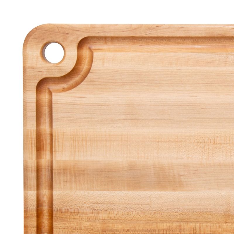 John Boos Block Prestige Edge Grain Maple Wood Reversible Cutting Board with Fluid Channel, 5 of 8