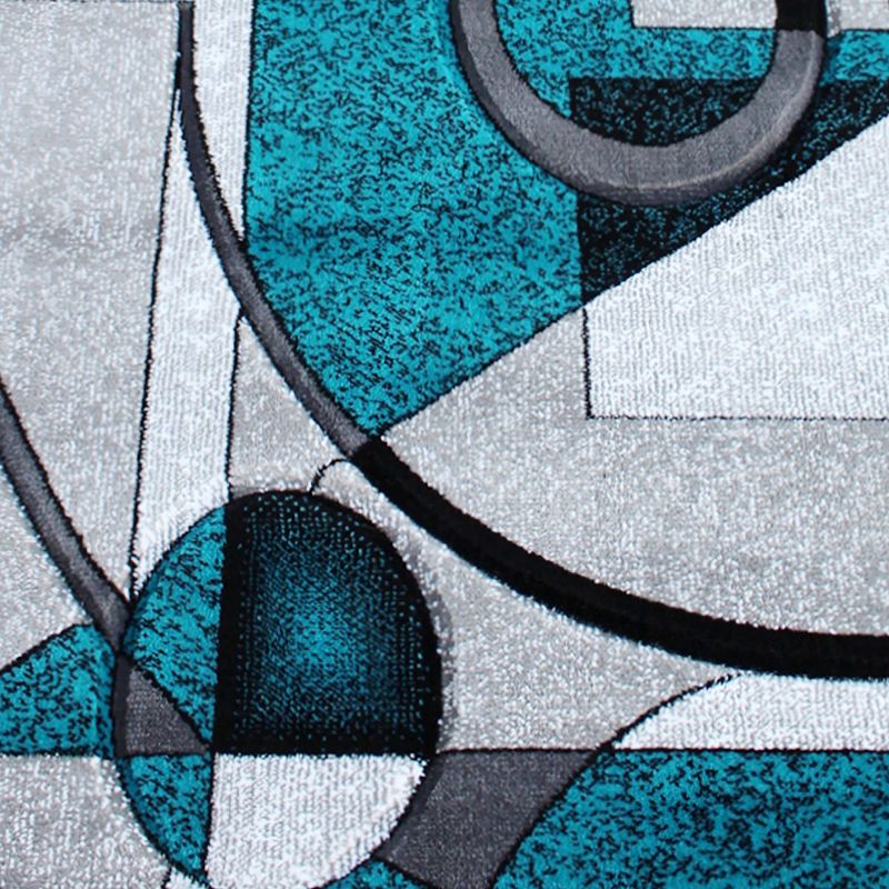 Masada Rugs Sophia Collection Area Rug with Hand Sculpted Abstract Geometric Pattern, 5 of 6