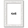 PosterPalooza | Photo Size Textured White Picture Frame - UV Acrylic, Foam Board Backing, Hanging Hardware - 2 of 4