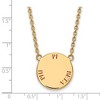Black Bow Jewelry 14k Yellow Gold Plated Sterling Silver Pi Beta Phi Greek Life Necklace 18 Inch - 2 of 4