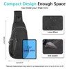 Generic Small Sling Bag Lightweight Crossbody Bag for Women Men Hiking Backpack - 4 of 4